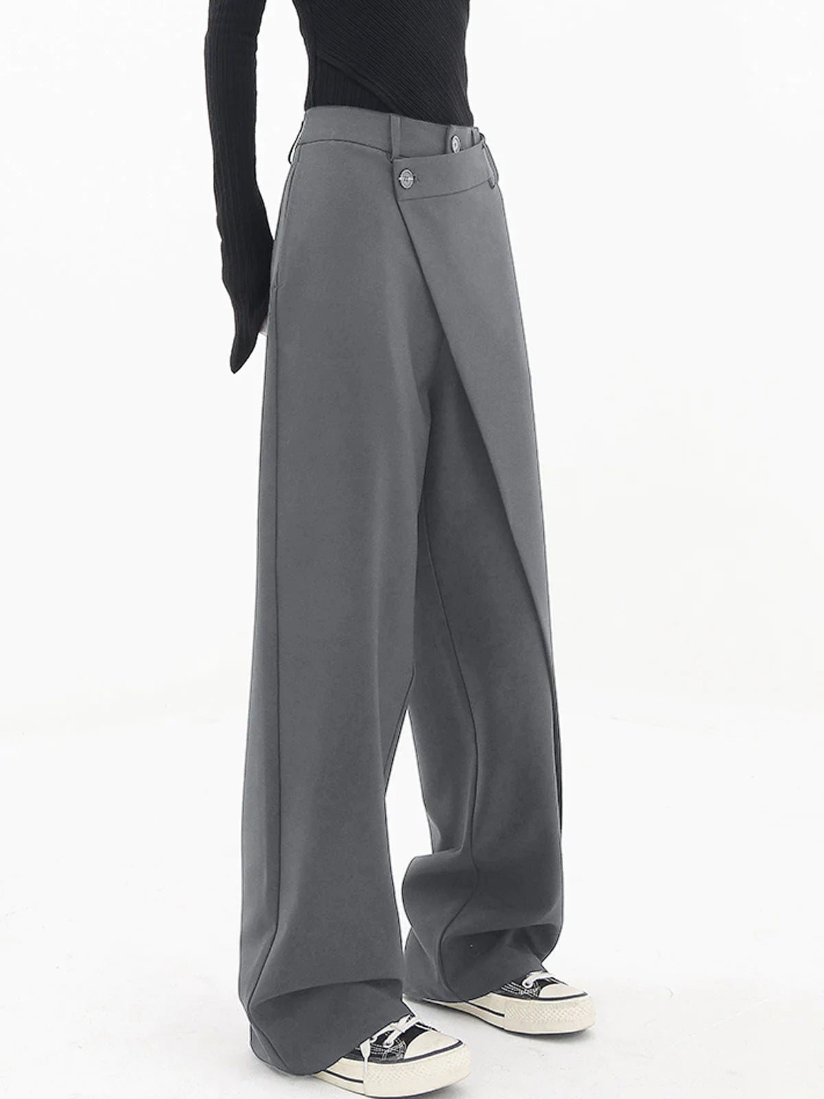 Anne | Pantalon ample asymétrique