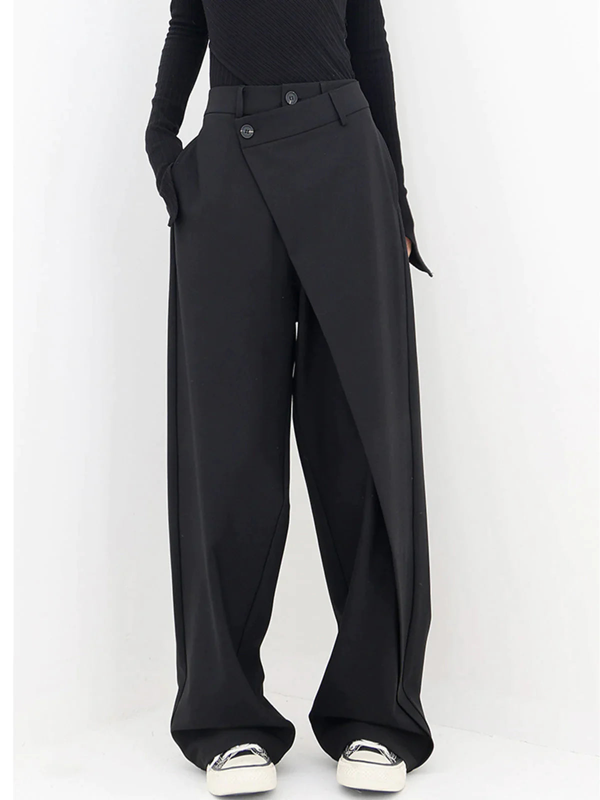 Anne | Pantalon ample asymétrique